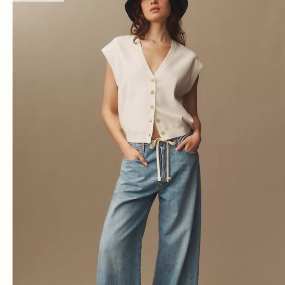 Maeve Slouchy Cardigan Sweater Vest - Picture 4 of 4